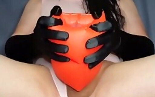 Inflatable Sex Toy & Hot Slow Motion Cumshot