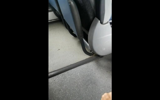 Playing in a public bus