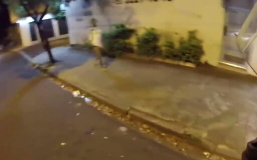 Tranny showing ass on the street
