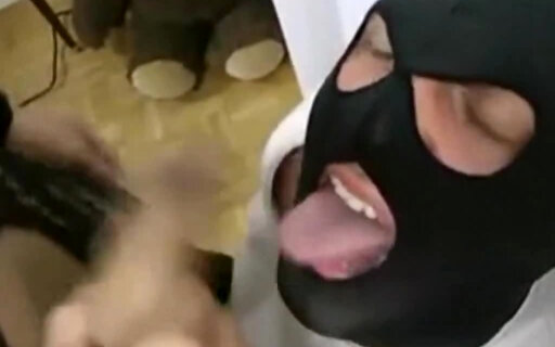 Masked Suck getting Fucked and get the Cum on Mouthp