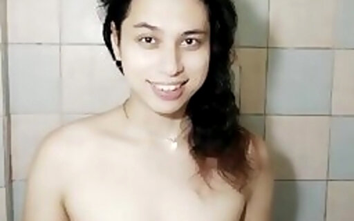naughty tgirl Danica bathes like a slut