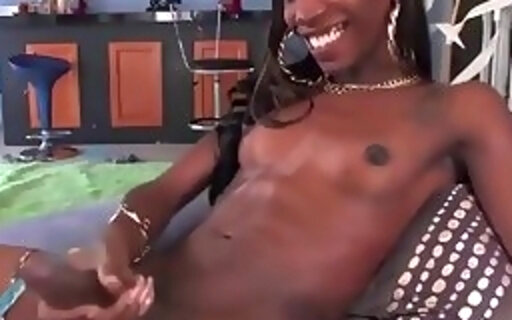 Black transsexual with a really big dick