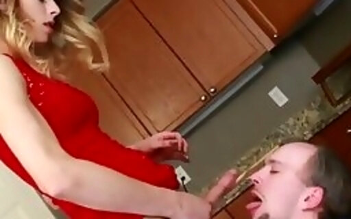 Shemale pornstar Casey Kisses riding hard dick after sensual caress
