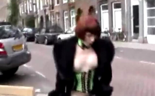Tara Flashing In Amsterdam