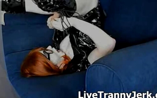 Tranny Pretty Kitty Swallows Her Thick Creamy Load