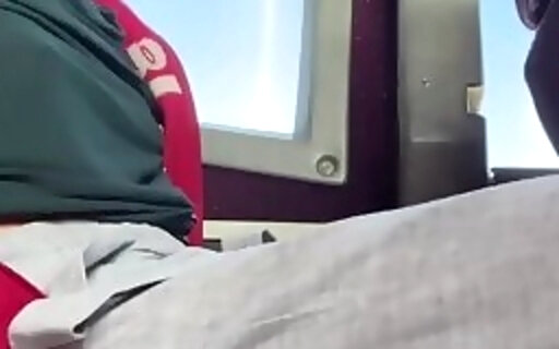 jerking off in the back of a bus