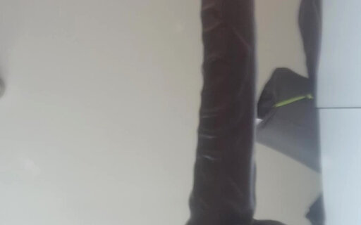 Taking a 17 inch dildo all the way in my greedy ass