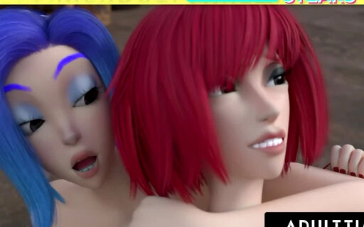 F.U.T.A. SENTAI SQUAD - Futuristic Futanari Redhead Creampies Wild Girl & Self-Sucks With Bi