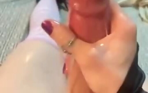 Girl exploding cum